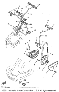 XV750G Масляный насос