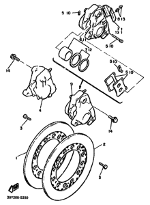 FJ1100 Передний суппорт