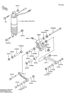 ZX600 Задняя подвеска
