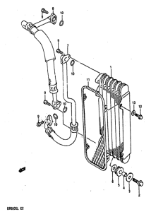 DR800 Масляный радиатор