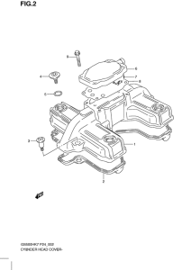 GS500 Крышка головки цилиндров