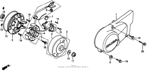 CT70 Крышка картера левая