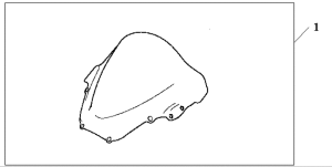 VTR1000SP Highwind screen