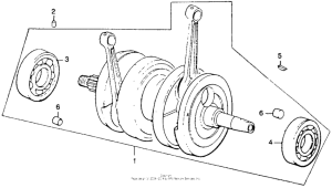 CB360 Коленвал