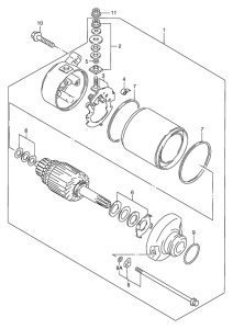 VZ800 Стартерный мотор