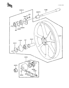 KZ550 Front wheel / hub