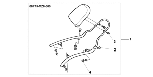 VT600CD2 Backrest kit
