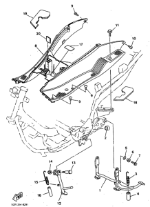 YP125 Stand. footrest