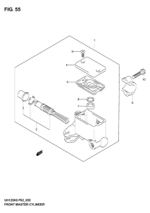 UH125 Передний тормозной цилиндр