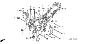 CBF500 (ABS) Frame body