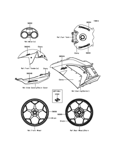 ZX1400 Decals(Ebony)