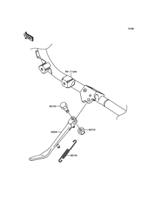 VN1700 Подножка