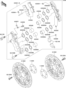 ZR1200 Передний тормоз