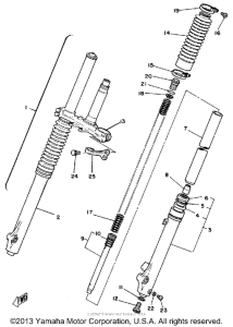 IT125H Передняя вилка