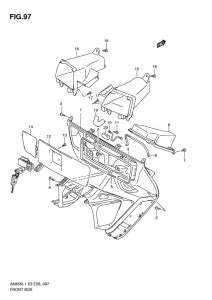 AN650 (ABS) Багажник передний