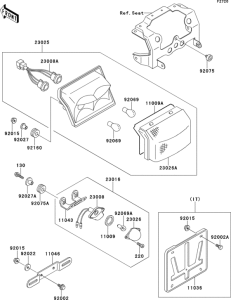 ZX600 Задний фонарь