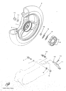 YN50 Переднее колесо