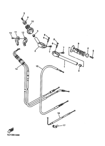 YZF-R1 Рулевой рычаг и кабель