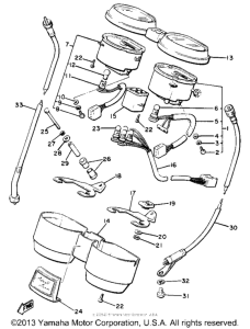 XJ650LH Speedometer tachometer