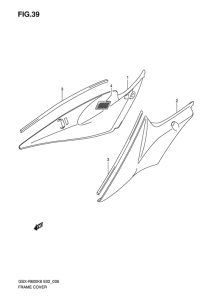 GSX-R600 Обтекатель задний