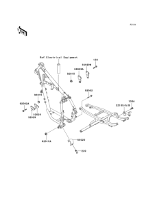 KL250 Рама ,крепежные детали
