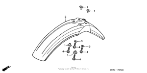 XR650L Переднее крыло