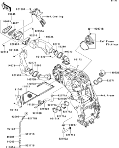 ZX1400 Воздушный фильтр