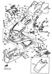 FJ1200 Обтекатель 1