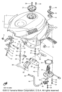YZF750RF Топливный бак