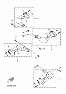 MT125 Поворотники