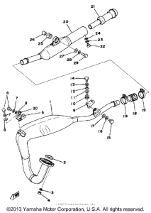 DT125E Выхлопная система