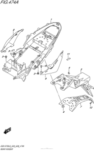 GSX-S750 Задний бампер