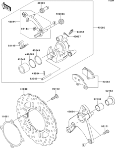 ZR1000 Задний тормоз