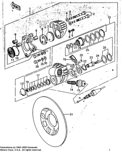 KZ200 Передний суппорт