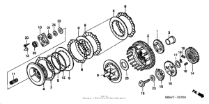VT750C Сцепление