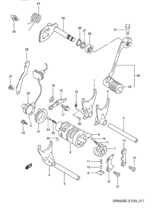 DR650 Переключение передач