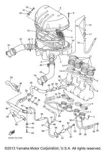 YZF600RSC Впускная система