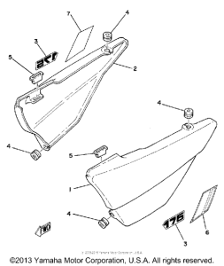 MX175H Боковые обтекатели