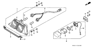 VFR400R Taillight unit ass`y