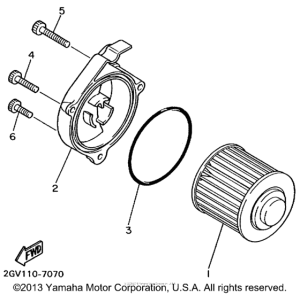 XV535MC Масляный фильтр