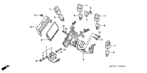 VFR800 Кронштейн крепления 