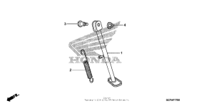 CRF70F Подножка