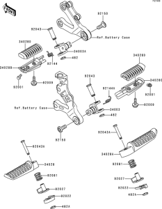 ZX600 Подножки