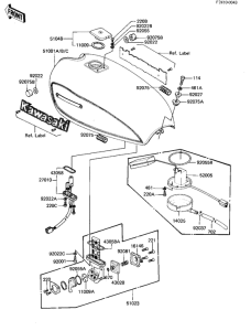 KZ1000 Tank fuel