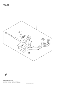 GW250 Центральная подножка (опционально)
