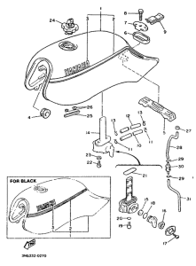 XJ900F Топливный бак