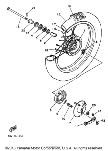 PW80K1 Переднее колесо