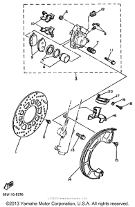 TT600N Front brake-caliper