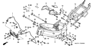 CBR1100XX Frame body / oil cooler