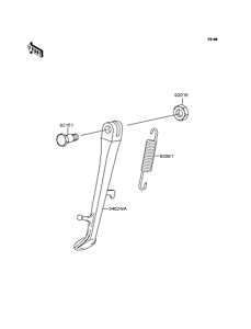 ZR400 Подножка